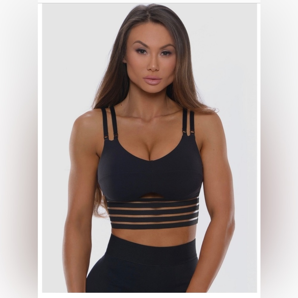 Bombshell Sportswear REWARD SPORTS TOP - BLACK